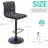 Tufted Fabric Bar Stools Set of 2, Adjustable Swivel Counter Height Barstools with Back, Upholstered Armless Airlift Bar Chairs for Kitchen Dining Cafe-33198492-118611198-118611200