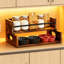 Support à liqueur et à vin, organisateur de sirop de café pour mini bar, support de tablette de bar Retro Home, 2 niveaux, (brun)-1001632217
