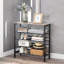 10 Pair Shoe Rack 5 Tier Industrial Greige Shoe Organiser Hallway Entryway Furniture