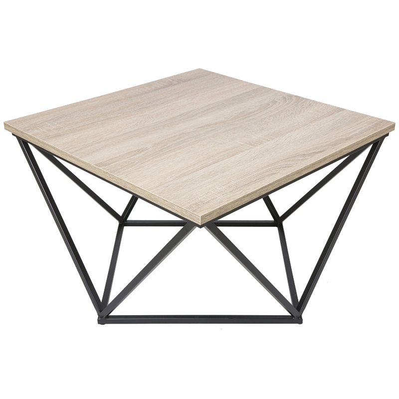 Flinders Frame Coffee Table, Grey, Black