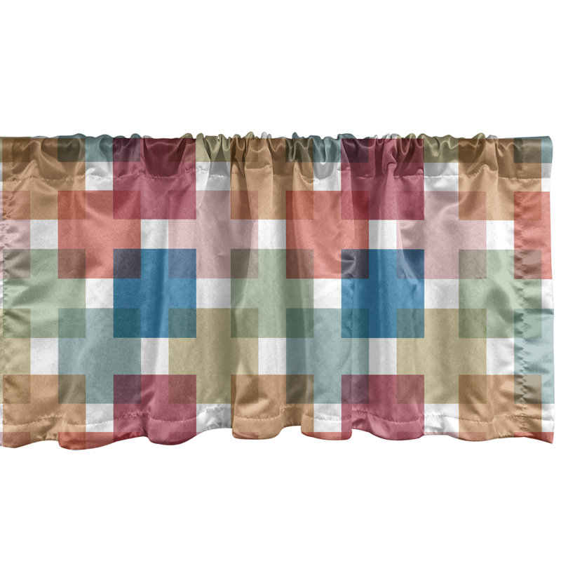 Multicolore cantonnière Ambesonne, L 54 po x L 18 po
