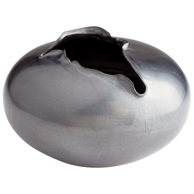 Vase de table Tambora, H 8 po x l 13,5 po x P 13,5 po