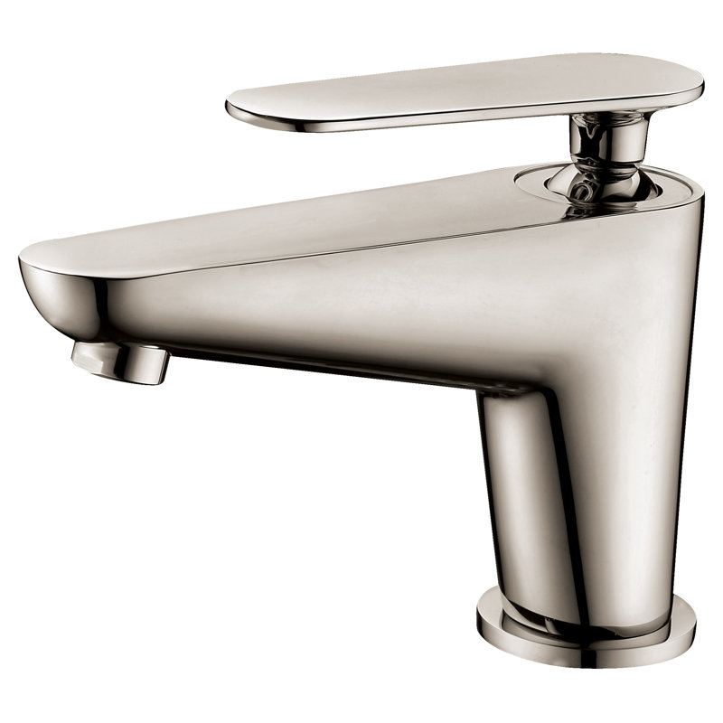 Single-Hole Single-handle Bathroom Faucet with Drain Assembly, Brushed Nickel