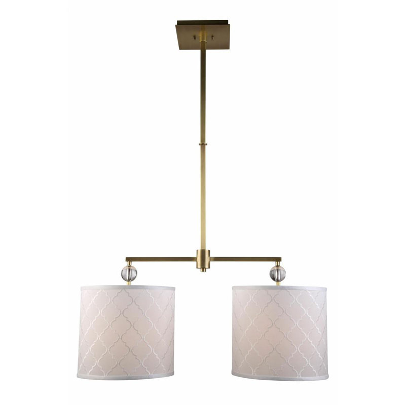 Raisa 2 - Light Kitchen Island Pendant, Burnished Brass