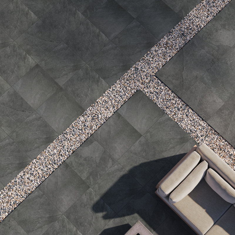 Pavé en porcelaine mate 24 po x 24 po x 0,78 po Lucenta (8 pieds carrés / unité, 2 pièces), Crépuscule
