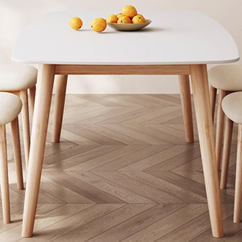 Rectangular fashion dining table and chairs, 7