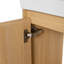 Ensemble de meuble-lavabo mural 20 po avec lavabo en céramique, armoire de rangement avec portes, ensemble d'armoire de salle de bain