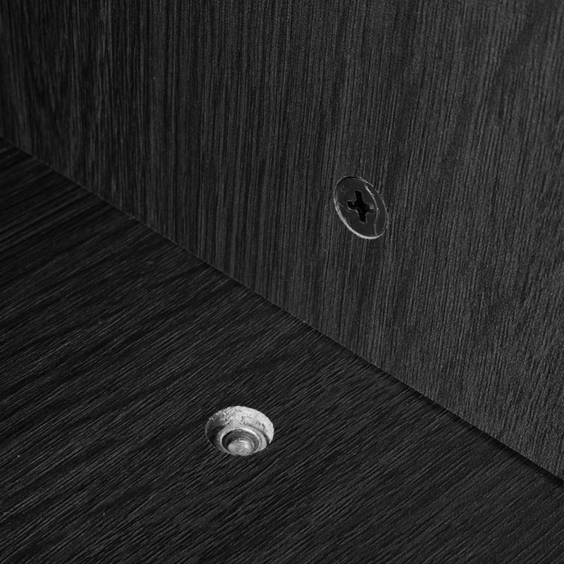 Square Floor Mirror, Black