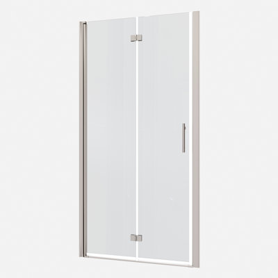 1 3/8" Adjustment Universal Pivot Shower Door. 1/4" Tempered Glass 3672. Wall Channel With Quality #304 Stainless Steel Handle. 36000 Times Open And Close Assessed. Smooth System, Acceptable Leakage.