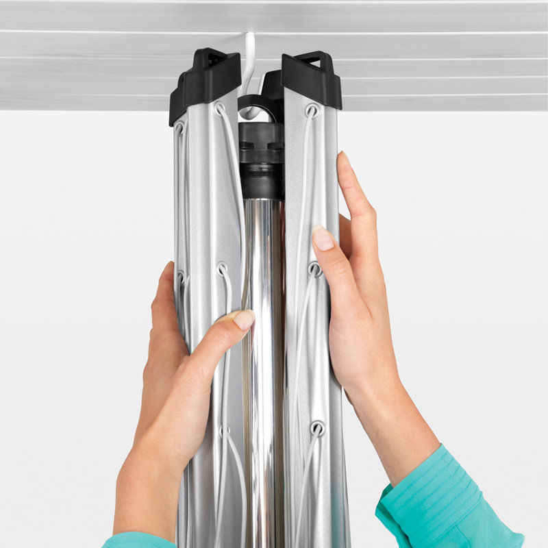 Brabantia Topspinner Rotary Clothes Line with Concrete Ground Tube, 50m