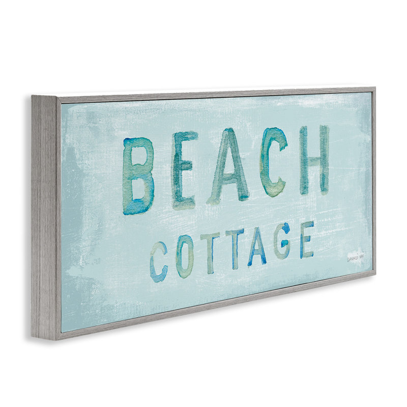«Rustic Beach Cottage», estampe numérique par Danhui Nai, H 13 po x l 30 po, Estampe numérique Farmhouse