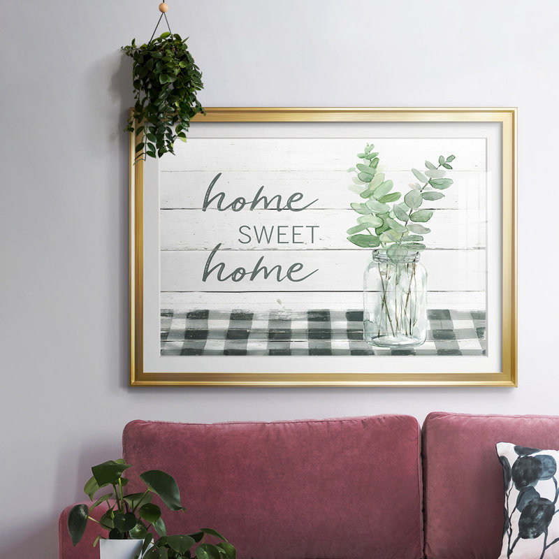 Eucalyptus Home Sweet Home, Or, H 15 po x l 21 po x P 1,5 po