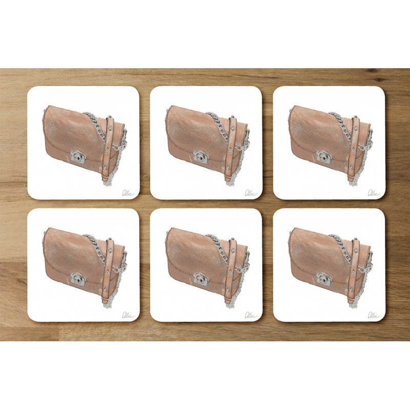 Square 6 Piece Coaster Set