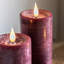 Unscented Flameless Pillar Candle with Plastic Holder-1142273404