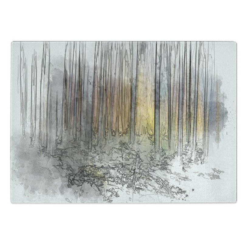 Glass Forest Dreams in Abstract Chopping Board, 39 cm W x 28.5 cm L