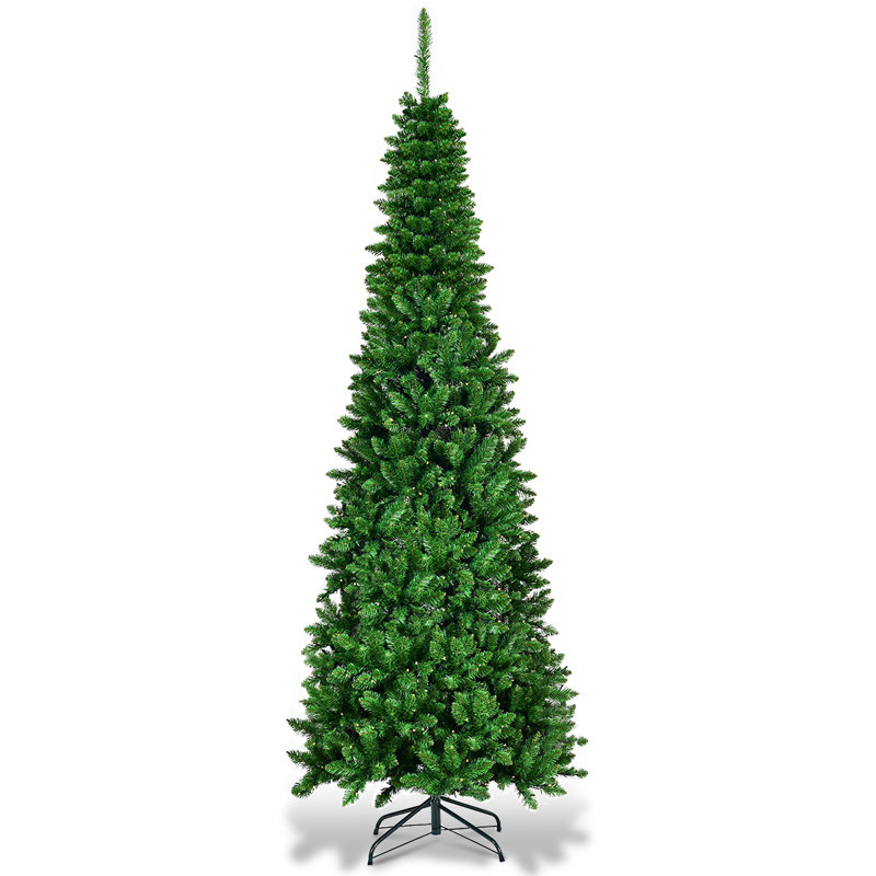 Lighted Artificial Christmas Tree, 6.5ft H x 2.2ft W x 2.2ft D