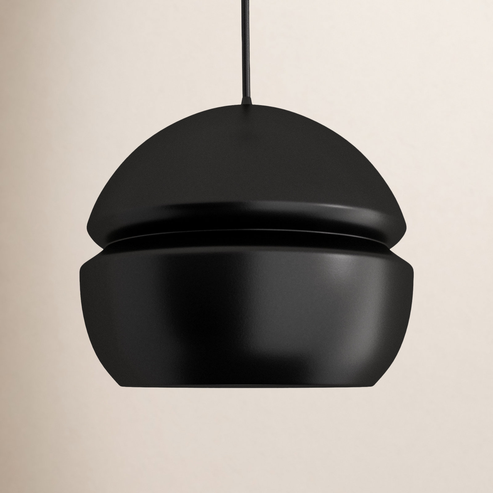 Logan Dimmable Globe Single Light Pendant, Matte Black, Carbon Matte Black