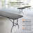 8 Ft Black Plastic Rectangular Folding Table Portable Long Table
