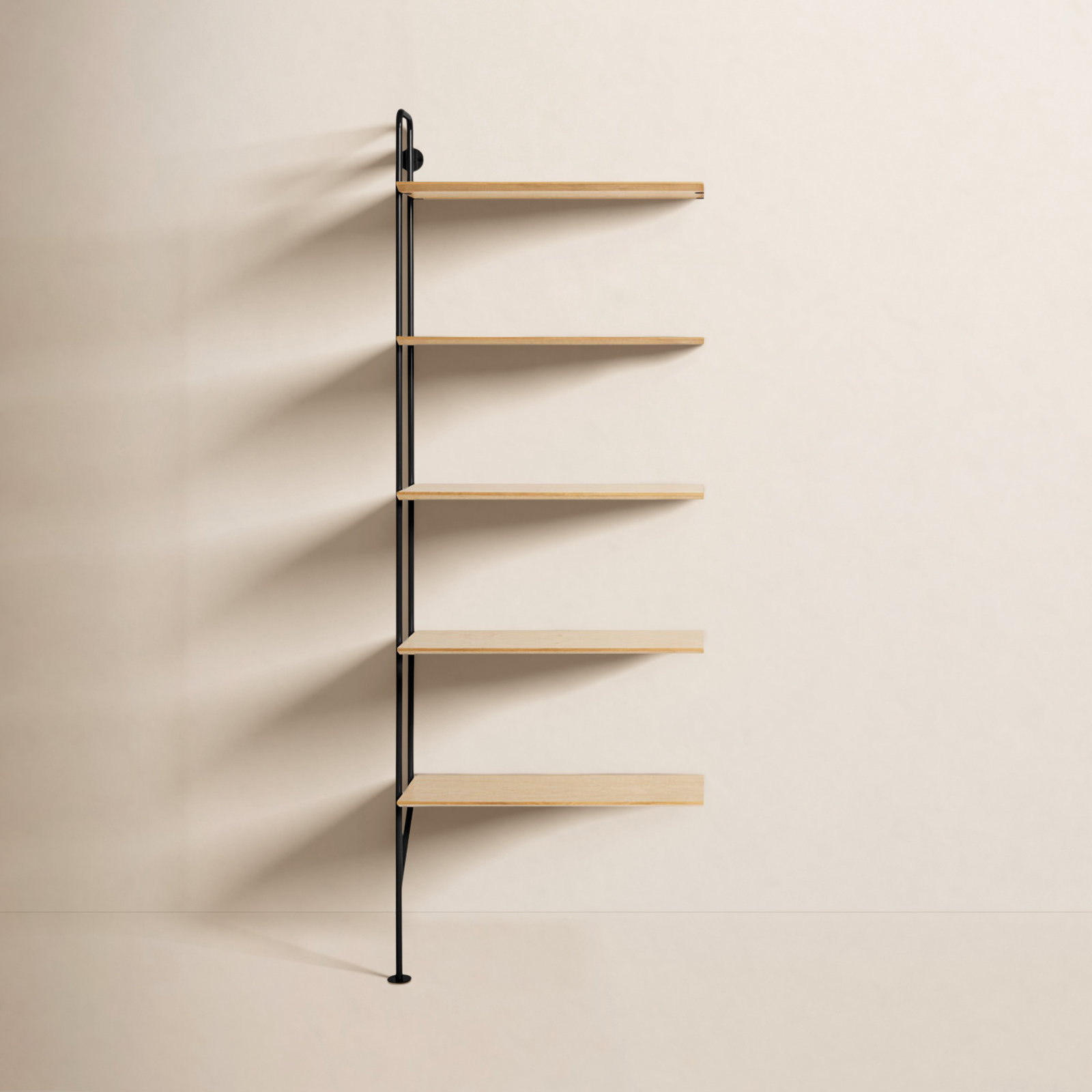 Hitch 26" Bookcase, Black/Natural