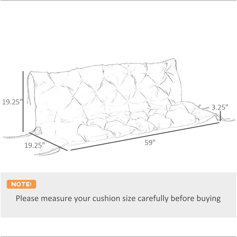 Coussin de banc / coussin de patio