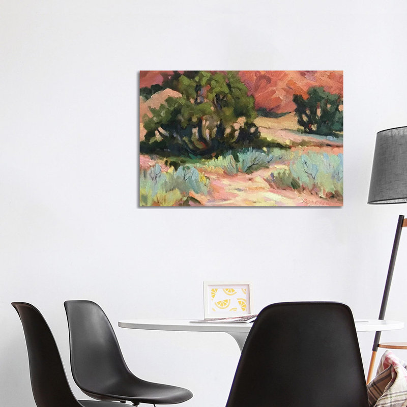 Mesa At Ghost Ranch 1 Piece Wall Art on Canvas, 66.04 cm H x 101.6 cm W x 3.175 cm D, Does Not Apply