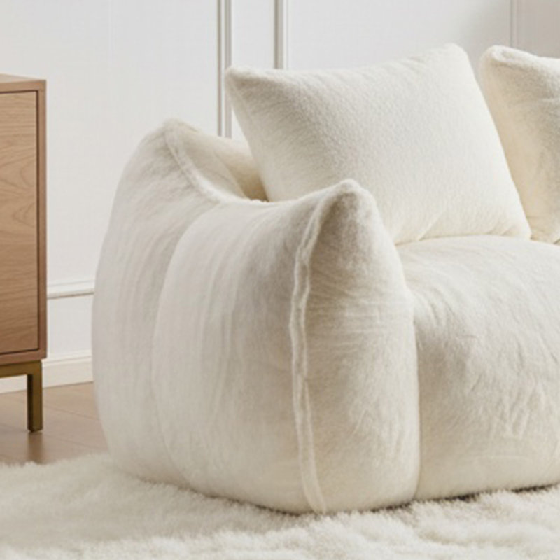 Fauteuil de lecture Loveseat Leisure, Tissu blanc