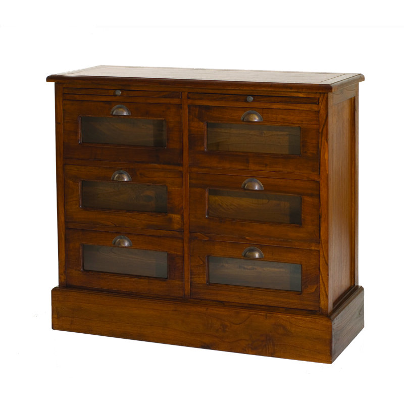Ragland Solid Wood 100cm W 6 - Drawer Chest of Drawers