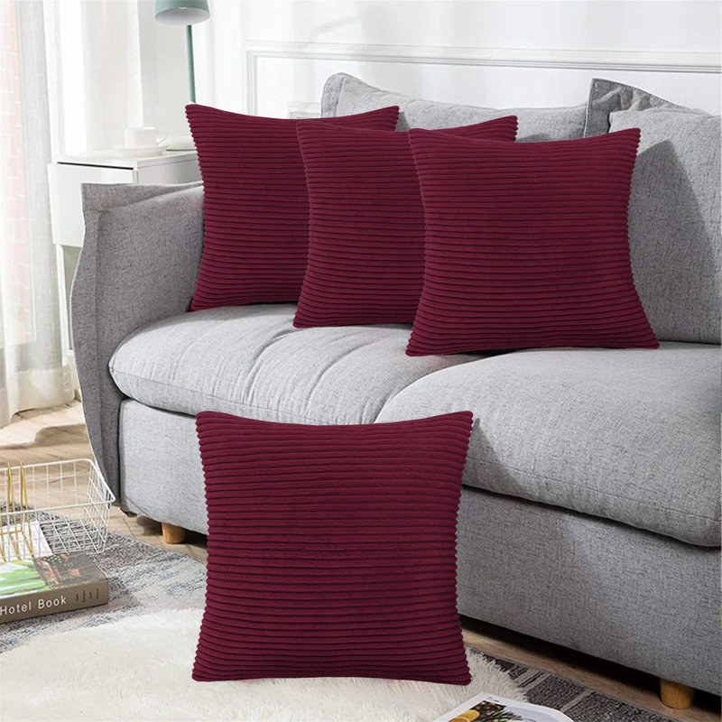 Antonietta Velvet Scatter Cushion Cover, Red