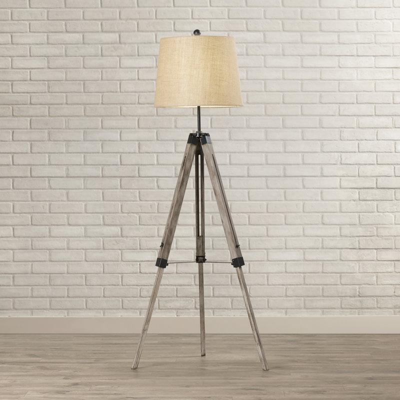 Mohler 61'' Brown Tripod Floor Lamp