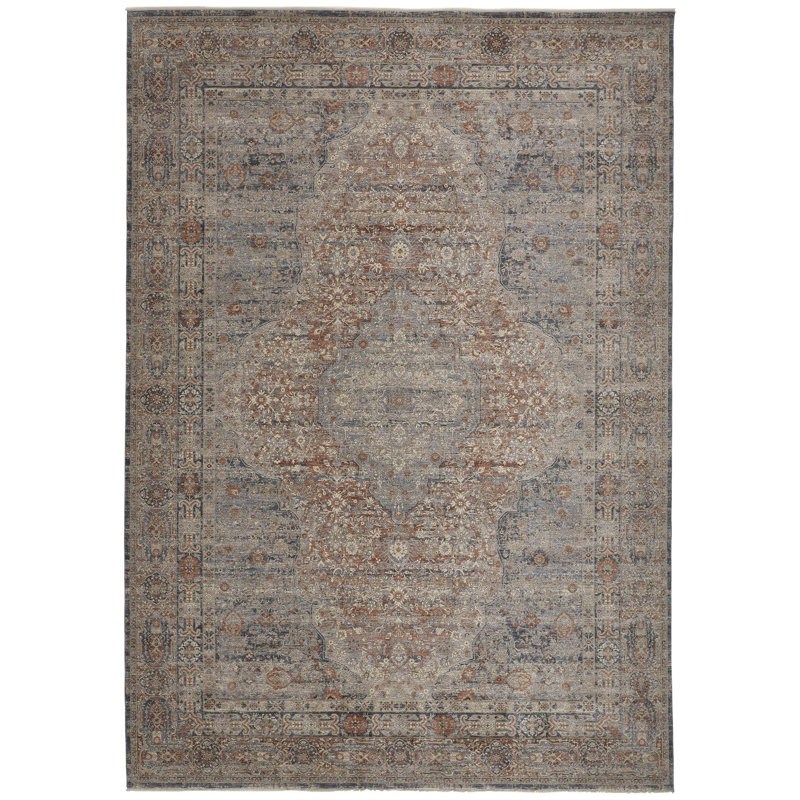 Gilford Oriental Indoor Rug, Rectangle 6'7" x 9'10"