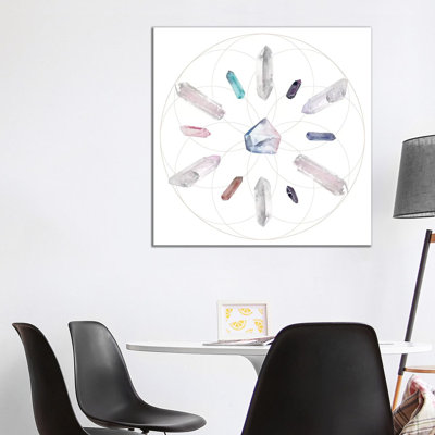 Crystal Matrix II 1 Piece Wrapped Canvas Wall Art
