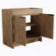 Meuble-lavabo de salle de bain autoportant 36 po et 2 portes d'armoire à fermeture en douceur ((KD-Packing)