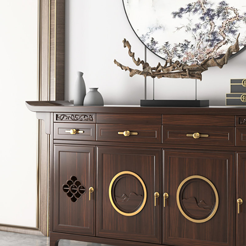 New Chinese Style Solid Wood Sideboard
