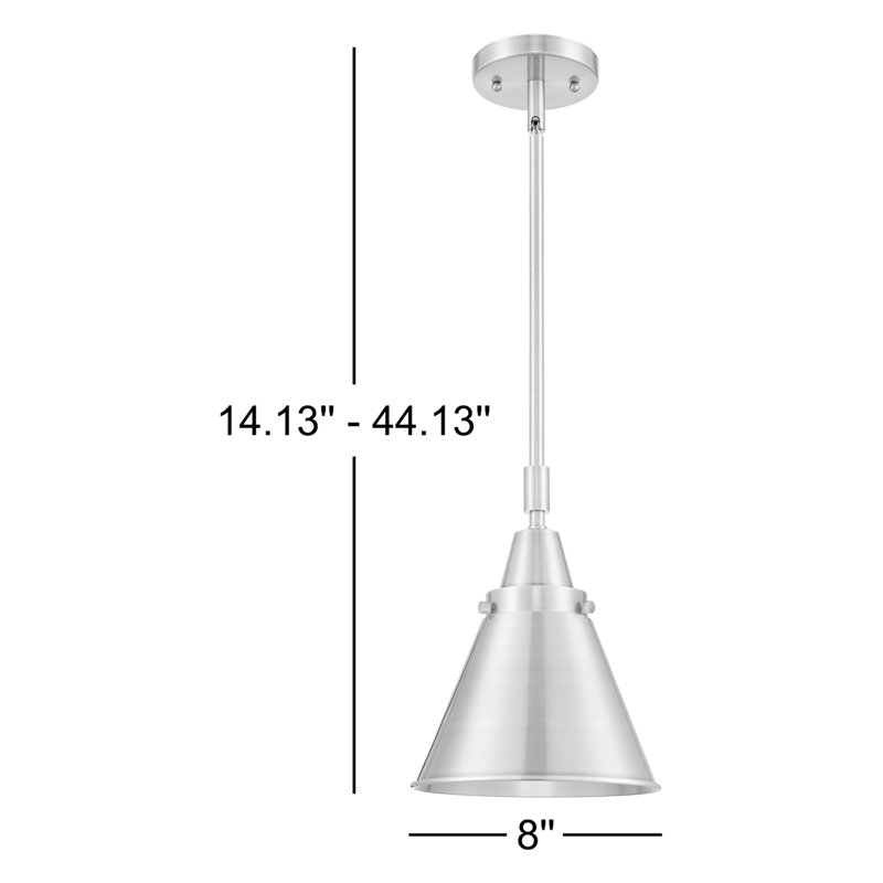 Caldecote 1 - Light Single Pendant, LED, Brushed Satin Nickel
