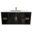 Ensemble de meuble-lavabo mural simple 48 po avec plateau en porcelaine Swaneus-407019828