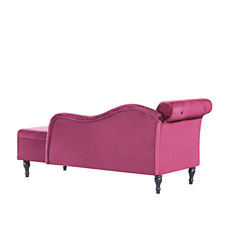 Chaise longue multifonctionnelle avec rangement, Bourgogne