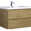 Meuble-lavabo flottant avec lavabo, armoire de rangement murale, plateau à surface solide, tiroirs à fermeture en douceur pour une utilisation organisée dans la salle de bain-561068822