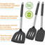 Ensemble de 3 spatules en silicone résistantes à la chaleur pour les ustensiles de cuisine antiadhésifs Spatule en plastique de type wok en caoutchouc