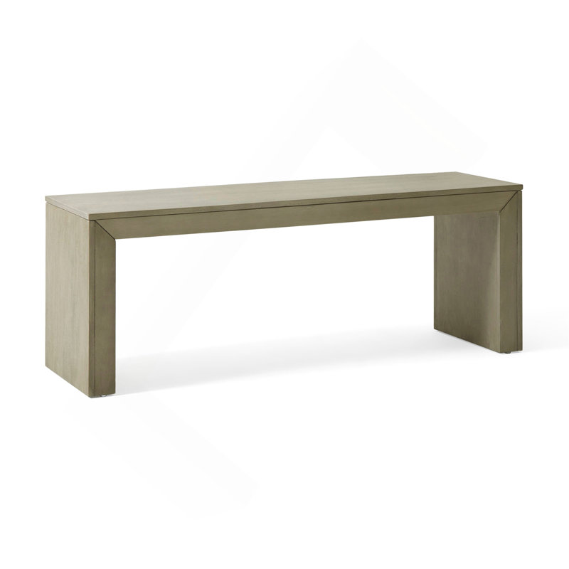 Acacia Wood Dining Bench, Taupe