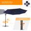Parasol excentré rond en porte-à-faux avec levée à manivelle Jakye 11FT-402306896