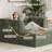 Modern Sofa With Removable Ottoman And Pillows-1564389738