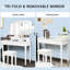 Ensemble coiffeuse Aoki avec tabouret et miroir-238109488