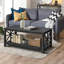 Table basse moderne de 47 pouces avec tablette de rangement-1124380295
