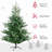 Ft Artificial Christmas Tree Holiday Décor With  Branches, Auto Open, Steel Base, Wide Shape, Easy-To-Shape Branches-1059271892