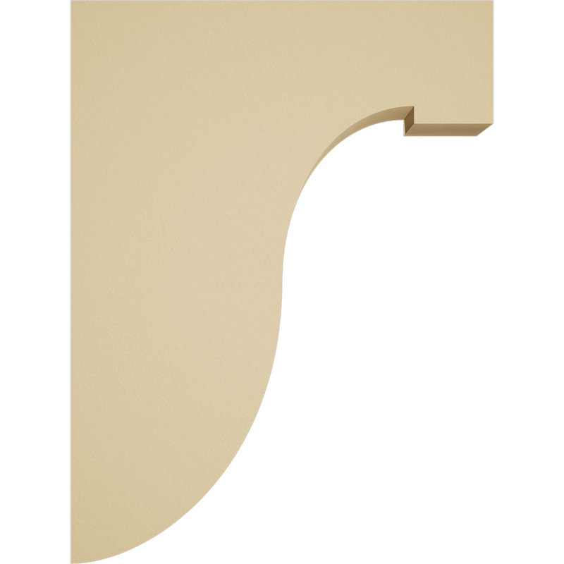 Corbeau en uréthane Del Monte Signature, brun clair apprêté, H 16 po x l 3,5 po x P 12 po