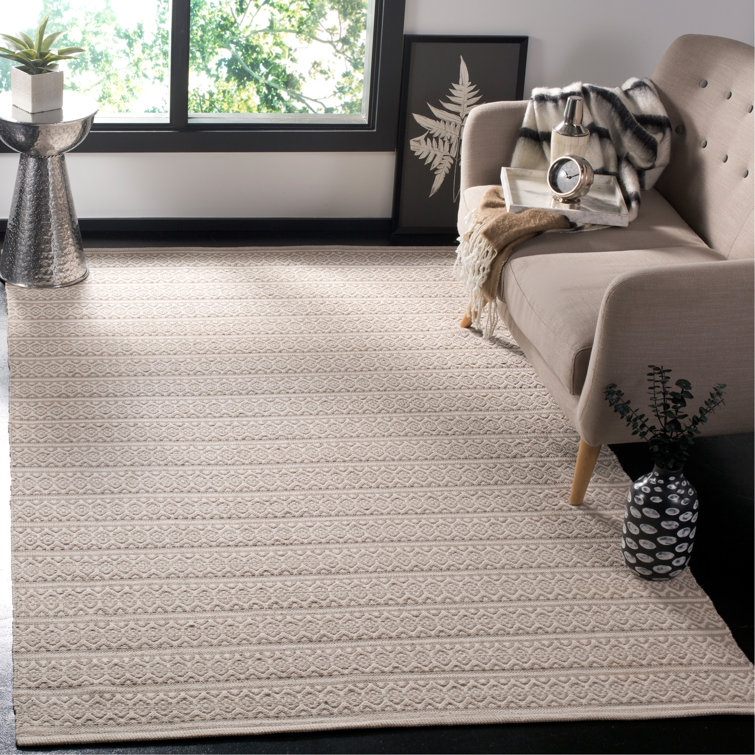 Bester Hand Woven Cotton Geometric Rug