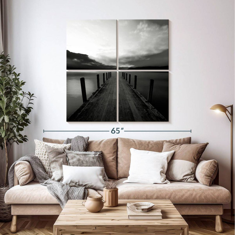 Serene Lake Jetty, 45" H x 45" W