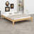 Solid Dry Bamboo Wood Platform Bed-1791587020