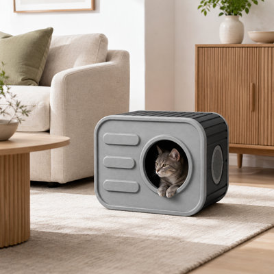 Maison d'extérieur et d'intérieur pour chat