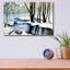 «Snow Trees» par Arie Reinhardt Taylor, art mural en verre acrylique,-1692156702